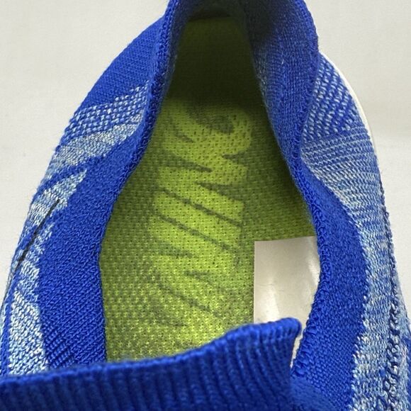 Nike Free 4.0 Flyknit Sneakers Womens 12 Blue Running Shoes Racer Barefoot - Picture 11 of 16